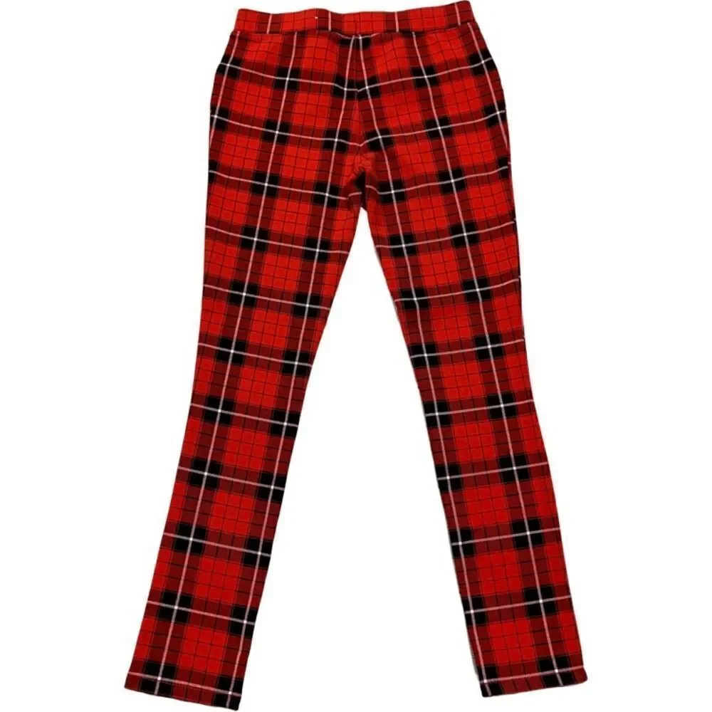 𝅺CHILDREN’S PLACE Holiday Pull-on Leggings Girl’s SIZE 12 Red Plain Stretch NEW